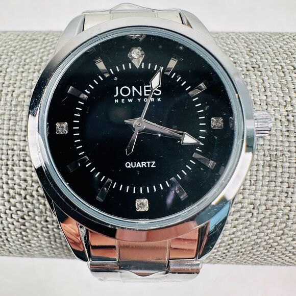 Jones New York Silver and Black Women's Watch - Picture 1 of 11